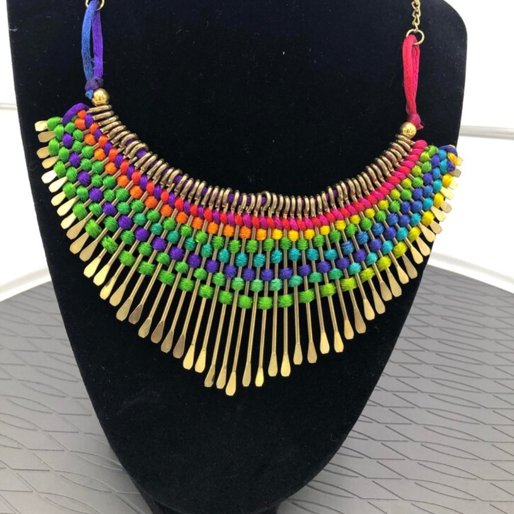 Egyptian Antique Necklace  Statement Choker, Collar Choker Necklace